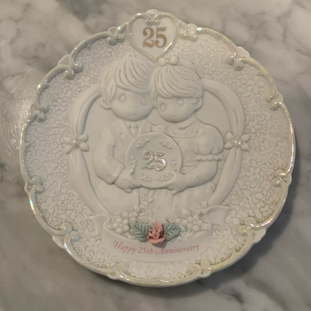 Precious Moments 25th Anniversary plate